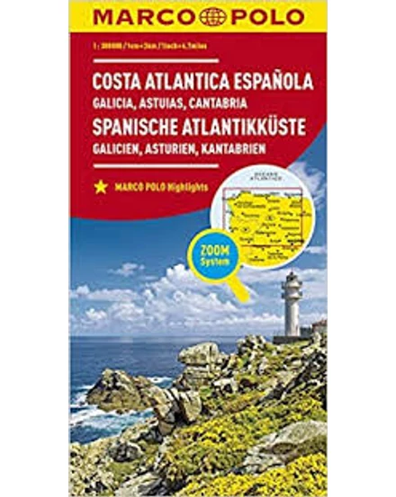 Cartographia Spanyol tengerpart (Galicia, Asztúria, Kantábria) térkép 9783829737999