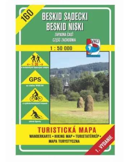 Cartographia HM160 Szandeci-Beszkdiek; Alacsony-Beszkidek (nyugat) turistatérkép 9788080422578