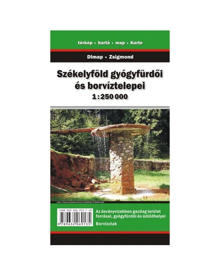 Cartographia Székelyföld gyógyfürdői és borvíztelepei turistatérkép 9789632069135