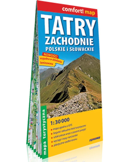 Cartographia Nyugat-Tátra (Zachodnie) turistatérkép 9788380465695