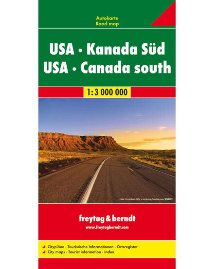 Cartographia USA és Dél-Kanada térkép (Freytag) 9783707915518