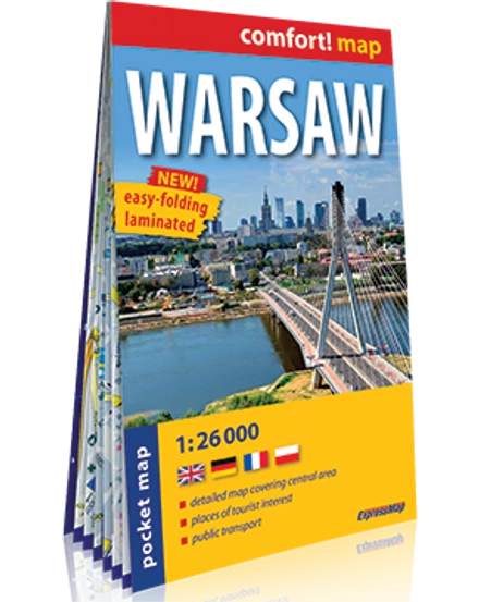 Cartographia Varsó Pocket Comfort térkép 9788380464179