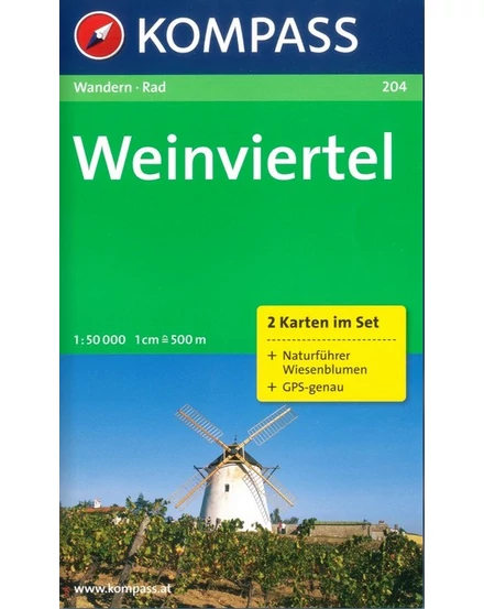 Cartographia K 204 Weinviertel turistatérkép 9783854916659