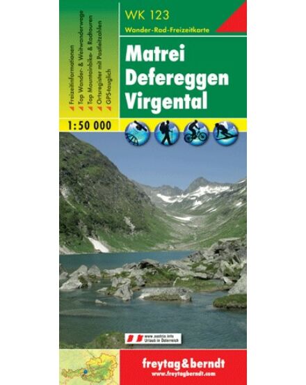 Cartographia WK123 Matrei-Virgental turistatérkép (Freytag) 9783850847148