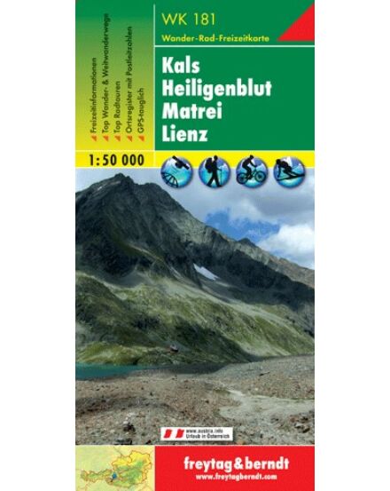 Cartographia WK181 Kals-Heiligenblut-Matrei-Lienz turistatérkép (Freytag) 9783850847186