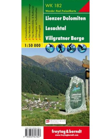 Cartographia WK182 Lienzer Dolomiten-Lesachtal-Villgratner Berge turistatérkép (Freytag) 9783850847827