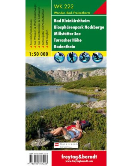 Cartographia  - WK222 Bad Kleinkirchheim-Biospharenpark Nockberge-Millstatter See-Turracher Höhe-Radenthein turistatérkép
