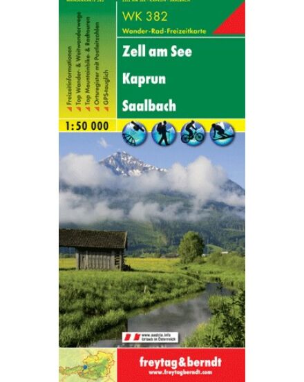 Cartographia WK382 Zell am See-Kaprun-Saalbach turistatérkép -  Freytag 9783850847384