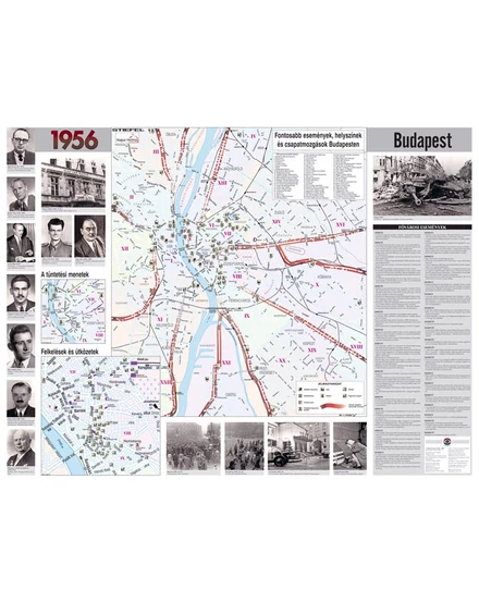 1956 - Forradalom és szabadságharc térkép