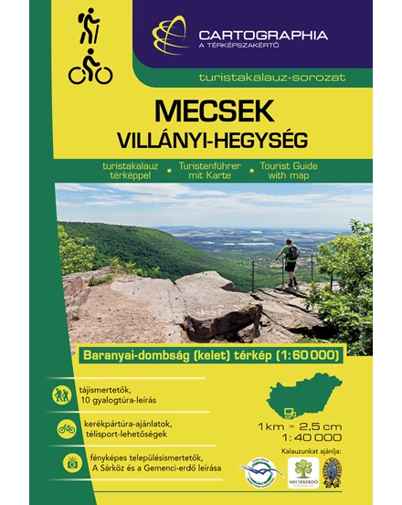 Cartographia Mecsek, Villányi-hegység turistakalauz 9789633520192