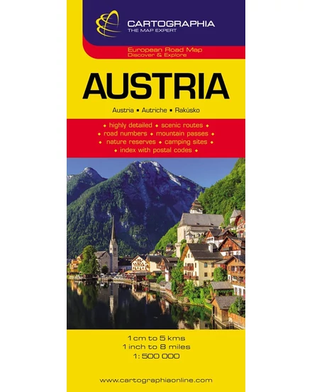 Cartographia Ausztria autótérkép 9789633529676