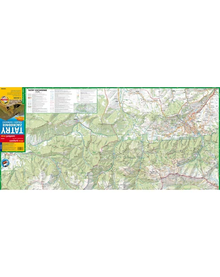Nyugat-Tátra (Zachodnie) turistatérkép 2024