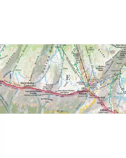 Nyugat-Tátra (Zachodnie) turistatérkép 2024