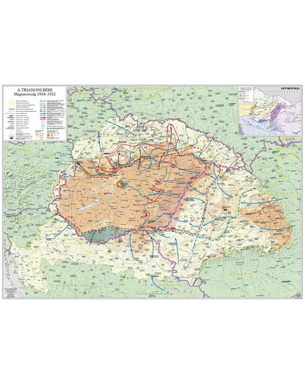 A trianoni békekötés utáni Magyarország térkép