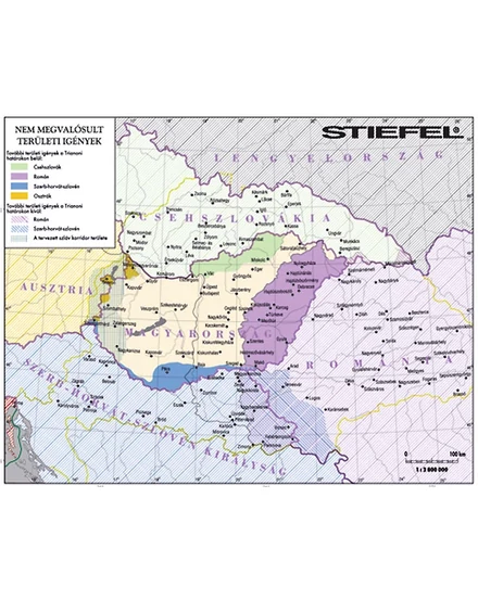 A trianoni békekötés utáni Magyarország térkép