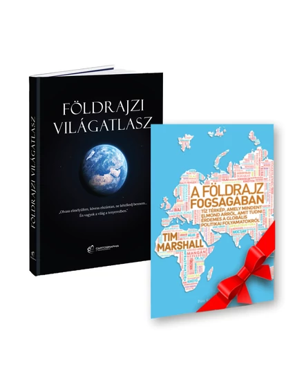 Cartographia Földrajzi világatlasz + AJÁNDÉK KÖNYV 3.950 Ft értékben! 9789633525470