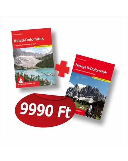 Cartographia Keleti- és Nyugati-Dolomitok együtt kedvezménnyel - csomagajánlat