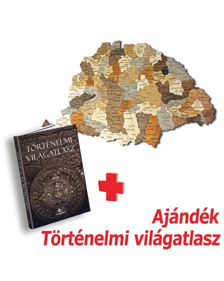 Cartographia Nagy-Magyarország 3D fa puzzle falitérkép 100x66 cm