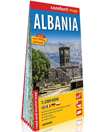 Cartographia - Albánia Comfort térkép - Expressmap 9788381903790