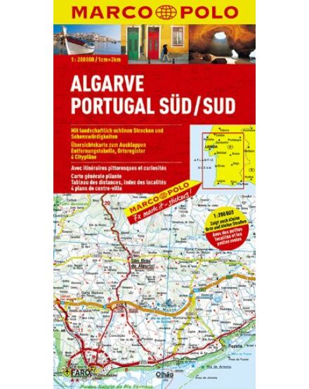 Cartographia Algarve, Dél-Portugália térkép  - Marco Polo 9783829740449