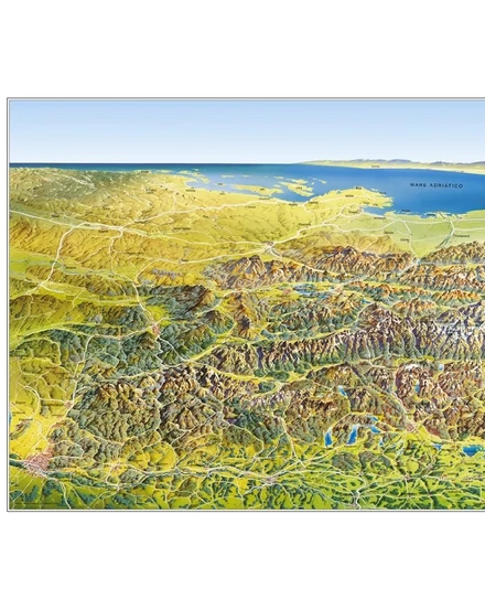 CartographiaAlpok panorámatérkép (íves) - 9783575017581