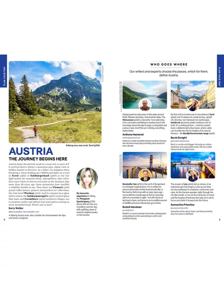 Ausztria útikönyv Lonely Planet (angol)