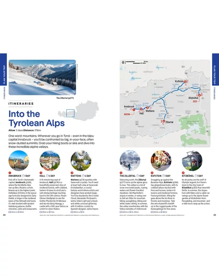 Ausztria útikönyv Lonely Planet (angol)