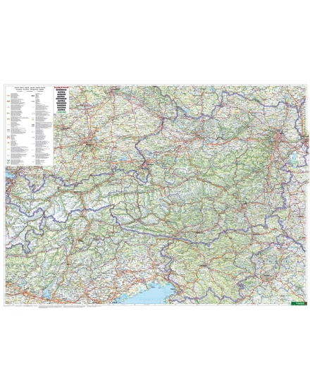 Cartographia  - Ausztria térkép, retro borítóval 
