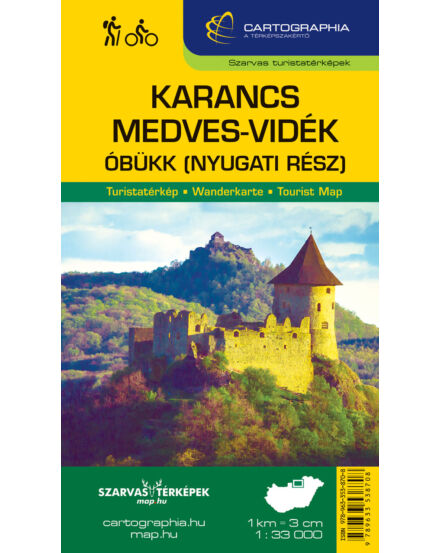 Cartographia Karancs, Medves-vidék,Óbükk (nyugat) turistatérkép 1:33 000 Cartographia 9789633538708