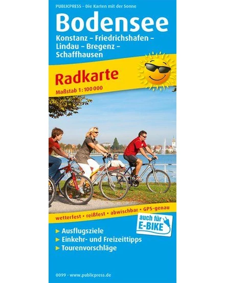 Cartographia Bodeni-tó és környéke kerékpáros térkép (PP0099) - Freytag 9783747300992