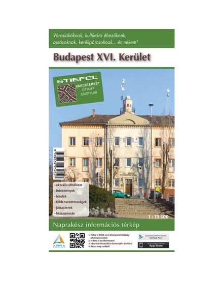 Cartographia Budapest XVI. kerület térképe - Stiefel 9789639939820