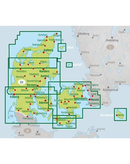 Cartographia - Dánia, 2 részes térképszett