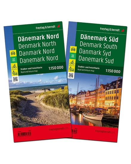Cartographia Dánia 2 részes térképszett - Freytag 9783707916560