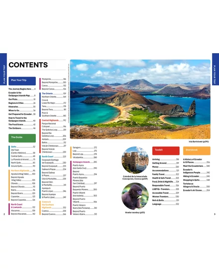 Ecuador és a Galápagos-szigetek útikönyv Lonely Planet (angol)