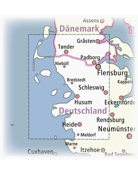Cartographia  -  Észak-Frízföld, az Északi-tenger partja, kalandkalauz és térkép (PP0020)