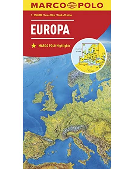 Cartographia Európa térkép - Marco Polo - 9783829738262
