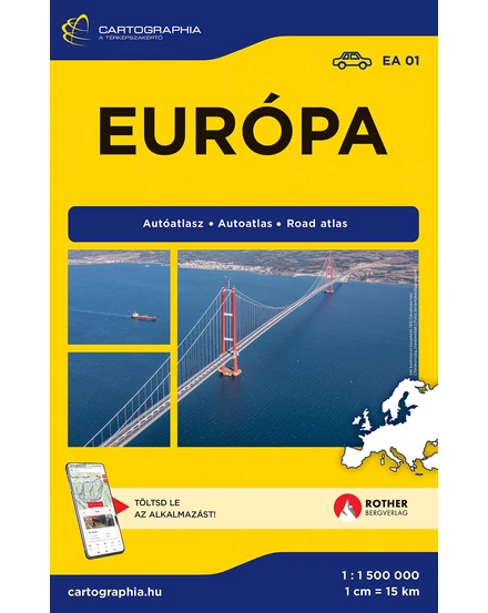 Cartographia Európa kisatlasz (spirálos) 9789633539675