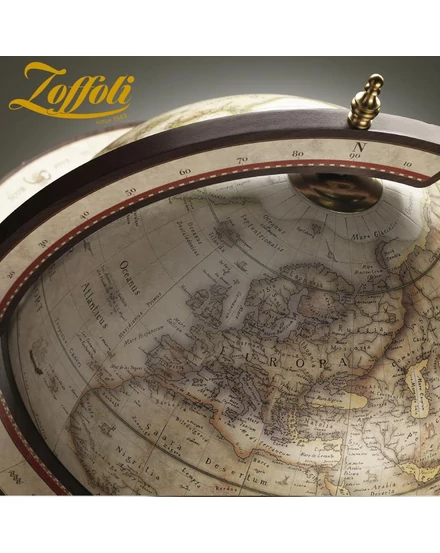 Cartographia - Földgömb Zoffoli EXPLORA Antique white 40 cm, antik - Bárgömb