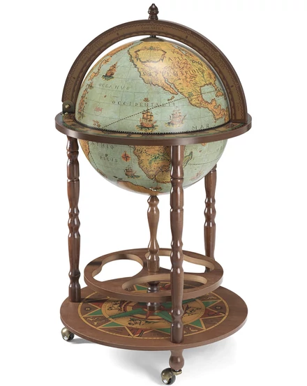 Cartographia - Földgömb Zoffoli GIUNONE Laguna 40 cm, antik - Bárgömb