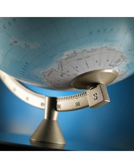 Cartographia - Földgömb Zoffoli JAMES COOK (light blue) 33 cm - fatalp, fém meridián