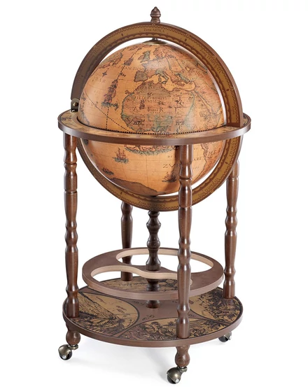 Cartographia - Földgömb Zoffoli MINERVA Classic 40 cm, antik - Bárgömb