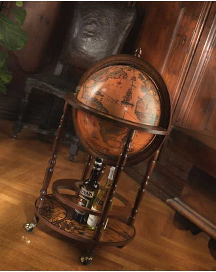 Cartographia - Földgömb Zoffoli MINERVA Classic 40 cm, antik - Bárgömb