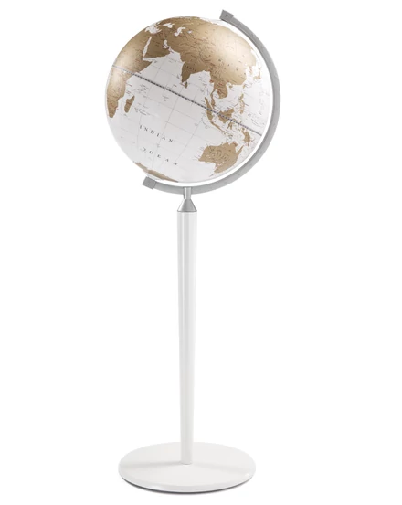 Cartographia Földgömb Zoffoli VASCO DA GAMA (all white) 40 cm - álló 