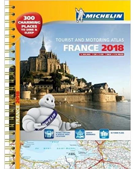 Cartographia Franciaország atlasz A3 spirál 1098 Michelin 2018 (Outlet) 9782067224520