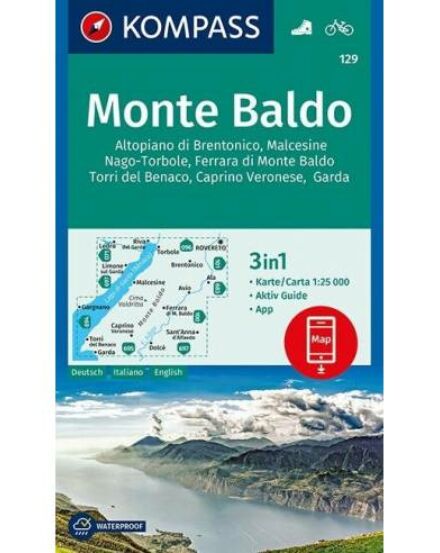 Cartographia K 129 Monte Baldo turistatérkép 9783990444078