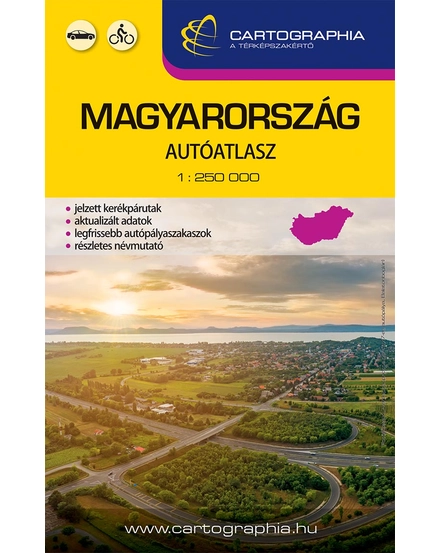 Cartographia Magyarország autóatlasz 9789633527887