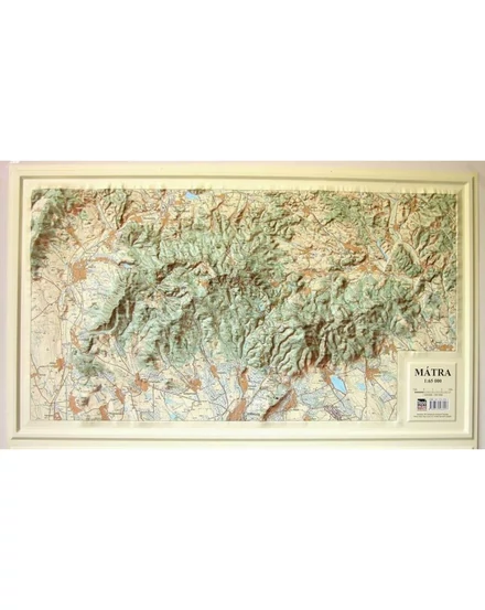 Cartographia Mátra dombortérkép 82 X 50 - HM 9789632566047