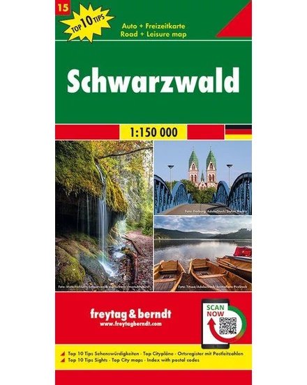 Cartographia Németország résztérkép (15) Fekete-erdő térkép - Freytag 9783707918151