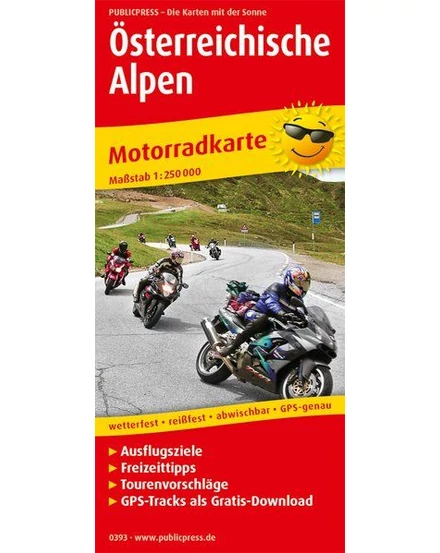 Cartographia Osztrák Alpok motoros térkép (PP0393) - Freytag 9783747303931