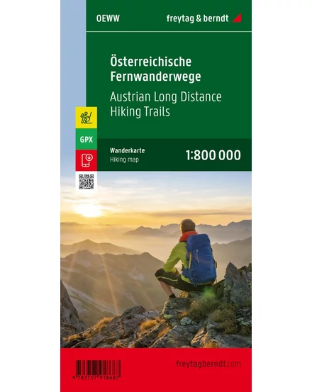 Cartographia Osztrák távolsági túraútvonalak turistatérkép - Freytag 9783707920574